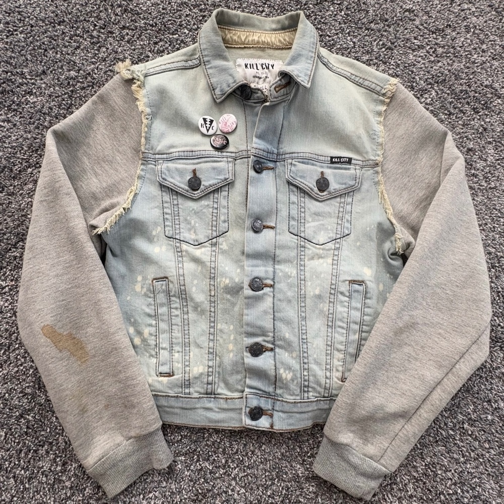 Kill City- Denim/Sweatshirt Jacket